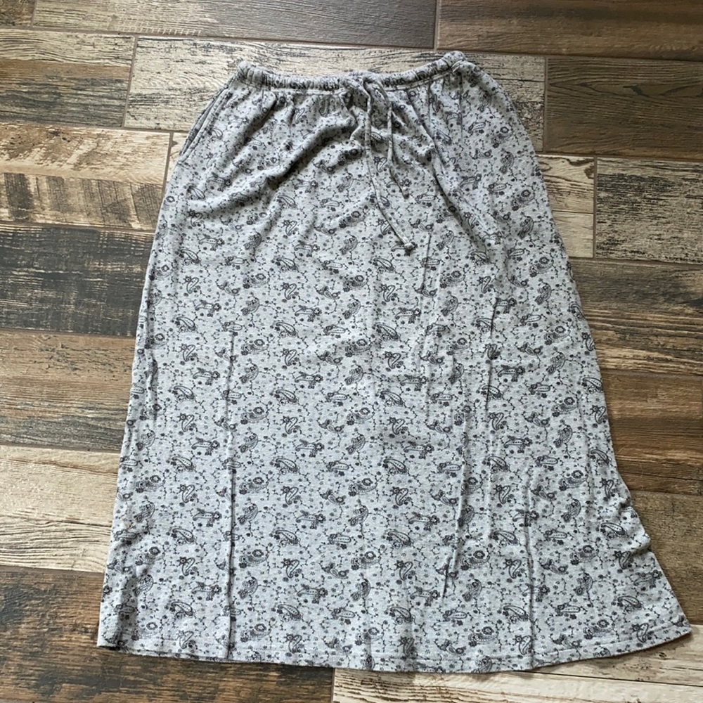 Vintage 90's paisley cotton maxi skirt